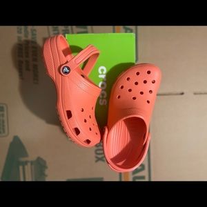 Pink crocs